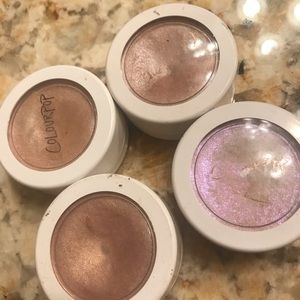 Luminizer highlighter in bronze/silver/purple USED